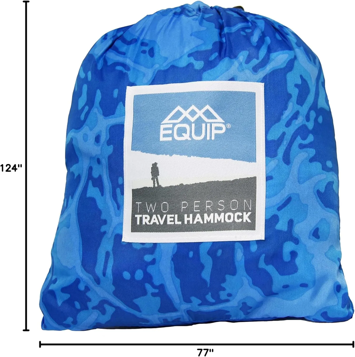 Equip Lightweight Hammock Perfect Backpacking & Camping Hammock, Supports Up to 500lbs & Patterns