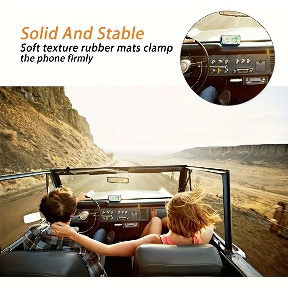 Ergonomic ABS Car Phone Mount-360° Rotatable Dashboard Holder