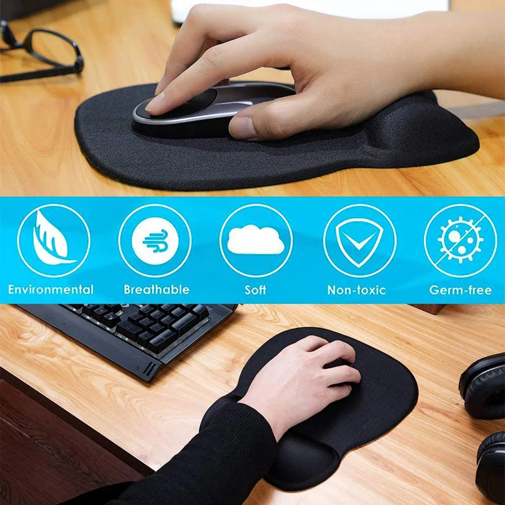 Ergonomic Mouse Pad with Wrist Support Mouse Pad with Memory Foam Rest