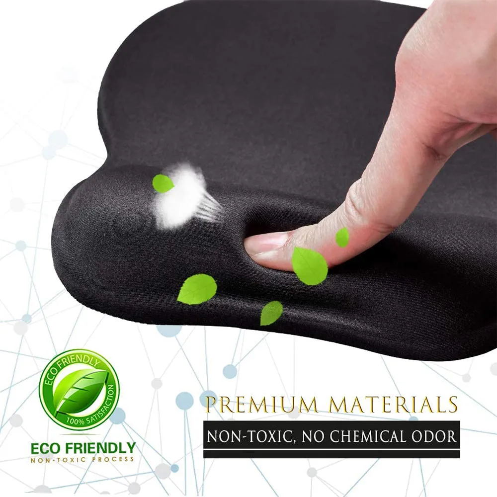 Ergonomic Mouse Pad with Wrist Support Mouse Pad with Memory Foam Rest