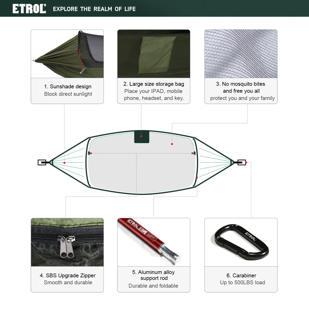 Etrol Pelican Hammock - Grey