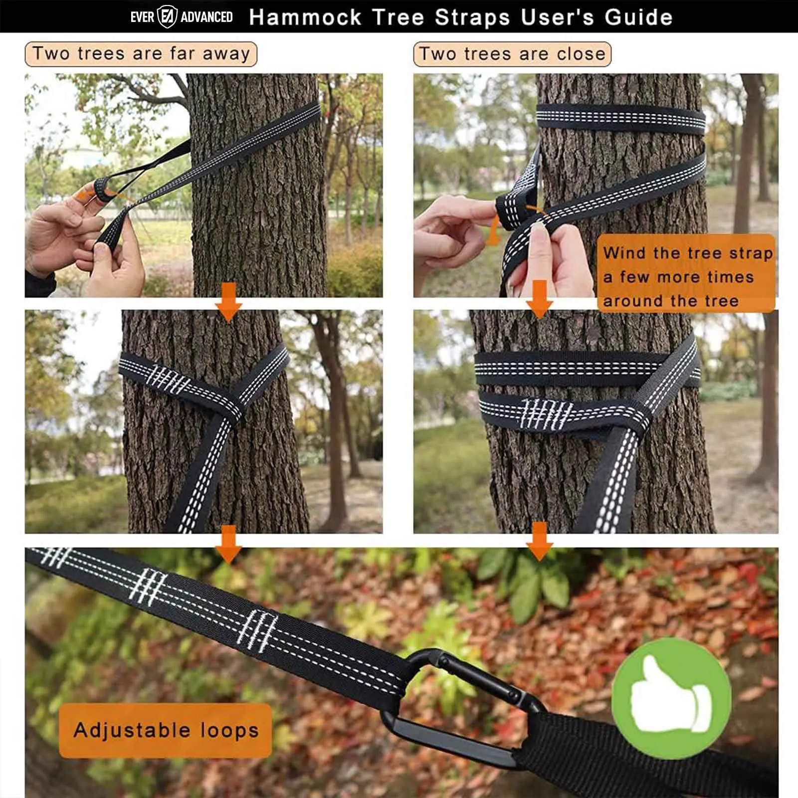 EVER ADVANCED Camping Hammock
