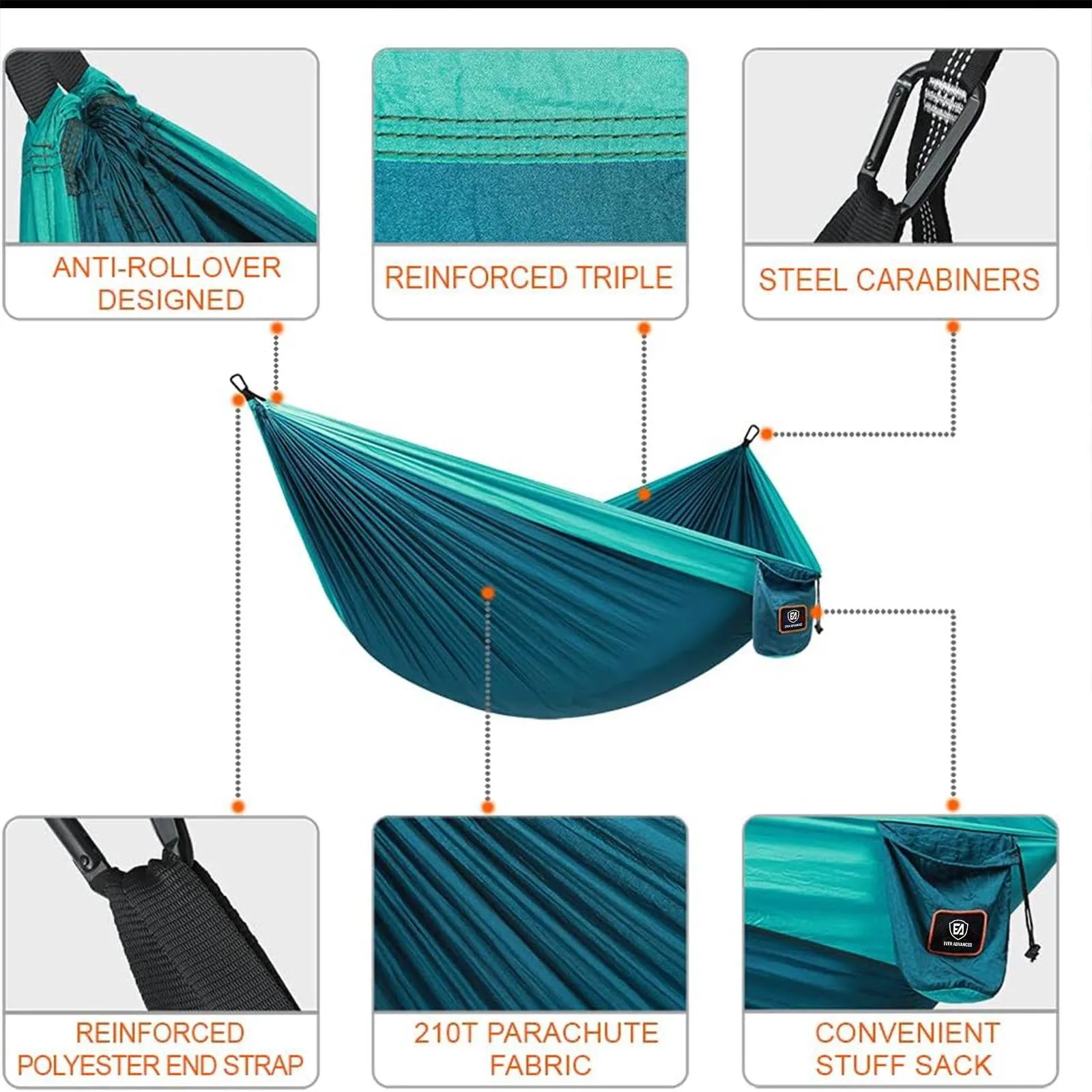 EVER ADVANCED Camping Hammock