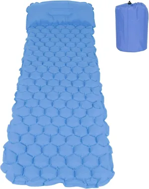 EVTSCAN Inflatable Sleeping Pad Mat Portable Air Bed for Outdoor Camping Hiking Travel Beach