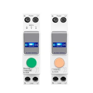 Ewelink 1P N 63A 110V 220V Energy Meter Kwh Metering Circuit Breaker Timer Relay Protection(TOB9e-63M VA Protect,TOB9e-63 32A)