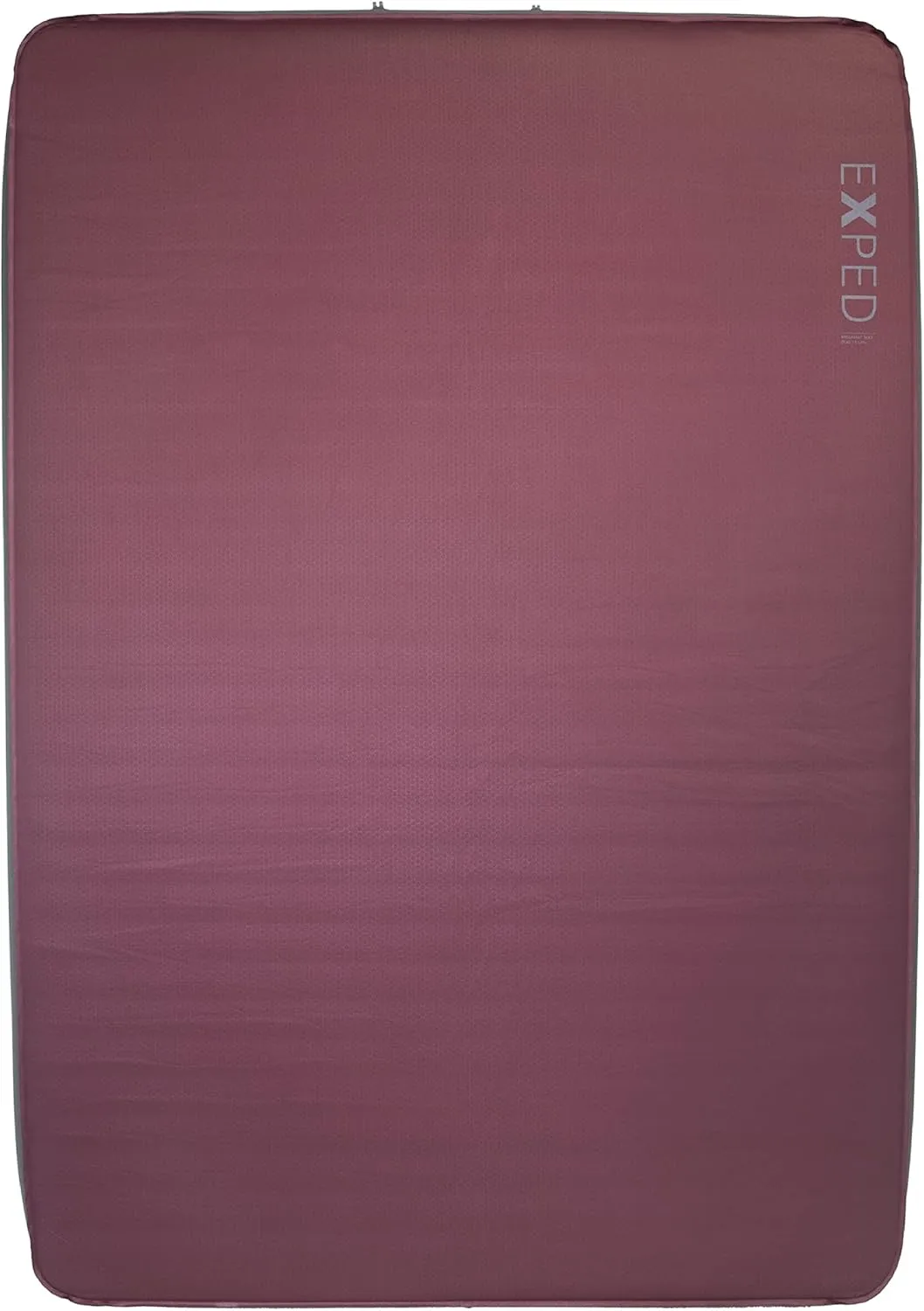 Exped MegaMat 15 Duo - Self Inflating Foam Sleeping Pad, 6" Thickness Camping Bed, Compact and Lightweight, Mini Pump Included, Burgundy, Long Wide - Past Season