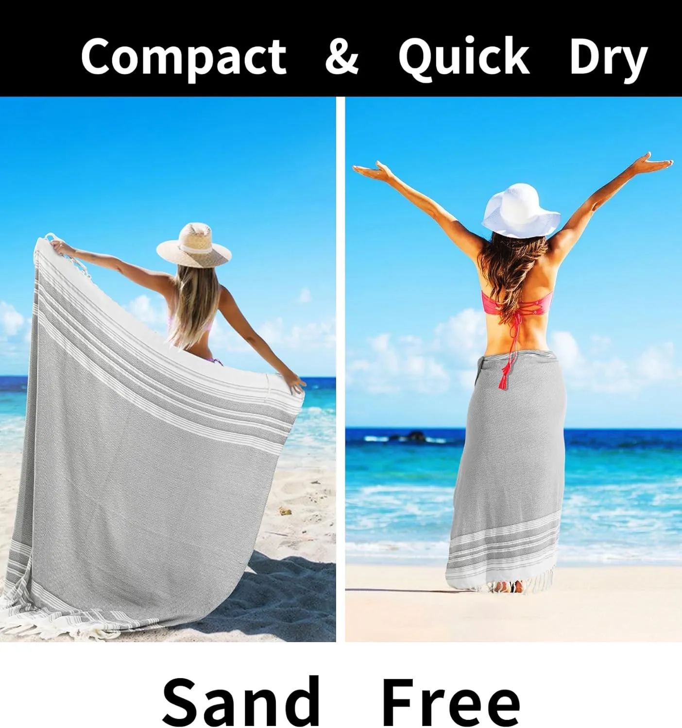 Extra Large Picnic Blanket Outdoor Turkish Beach Towel Camping Blanket ark Stadium Outside Festival Grass Hammock Grounding Rugs Lightweight Mexican Serape Floor Patio Baja Cobijas Mexicanas Para Mesa