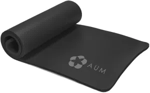 Extra Thick 0.4" Tech Foam Exercise Yoga Mat w/Carry Strap - Non-slip, Moisture-Resistant Cushion for Pilates - Support for Stretching & Physical Therapy - 72" x 24" (Black)