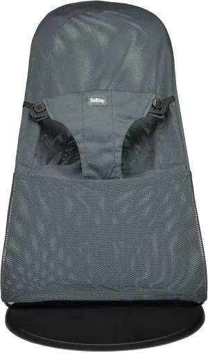 Fabric seat for Bouncer Belltop Compatible with Babyjörn Bouncer (Cover, seat): Balance, Soft & Bliss. Fresh mesh Style. Cover for Baby Bouncer. Baby seat for Hammock: Ergonomic fit - Grey