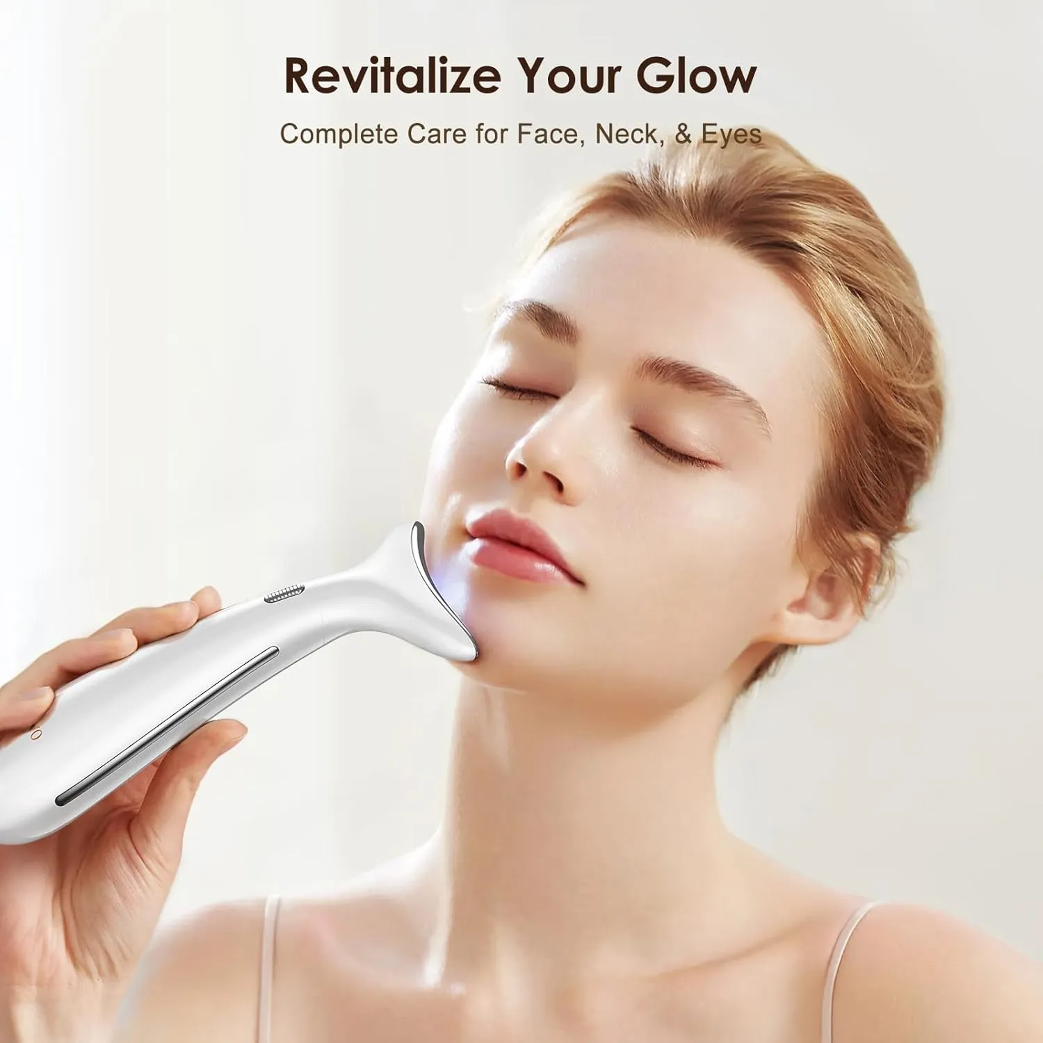 Facial and Neck Massager for Face, Neck & Eye - Skin Lifting & Firming - Wrinkle & Dark Circle Reducer - at Home Skin Care Face Sculpting Tool and Neck Massager