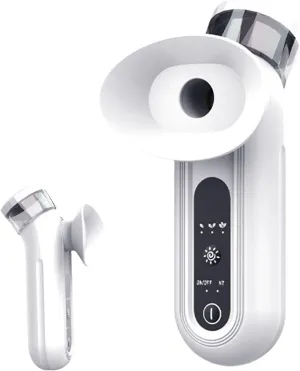 Fast Dry Eye Relief Steam, Steam Therapy for Dry Eyes, Hot Compress Eye Moistening Device (White)