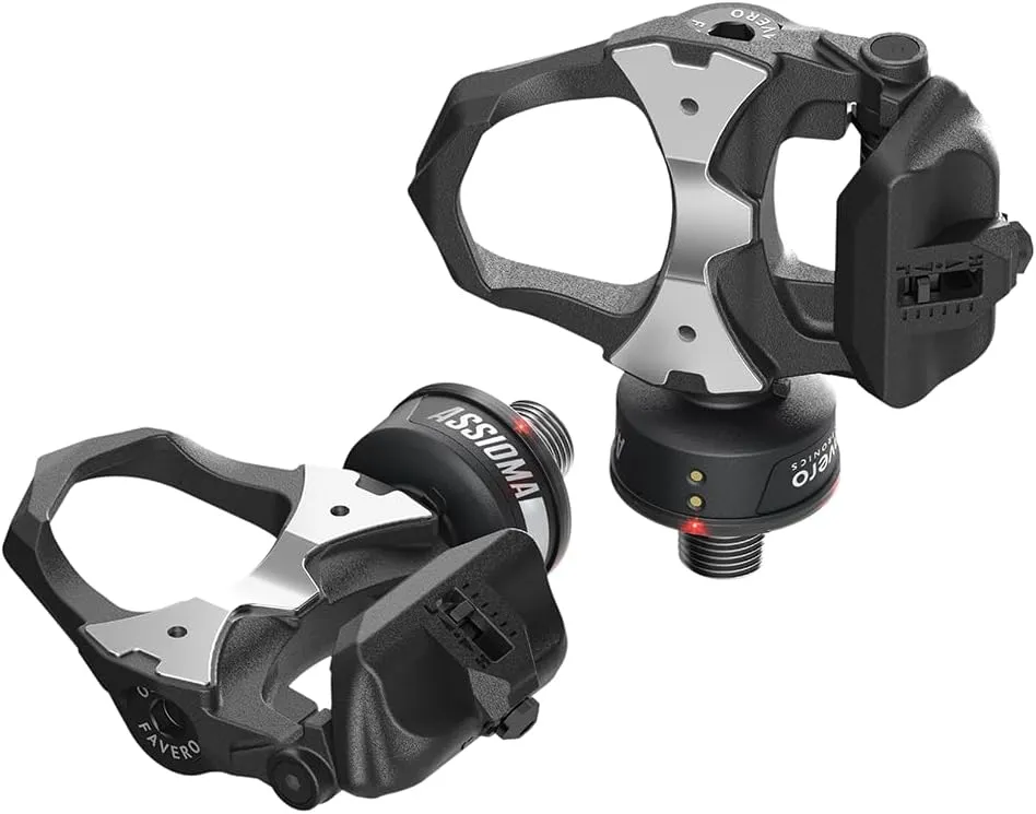 Favero Assioma Duo, Dual-Sensing Side Pedal Based Cycling Power Meter with Extra Cleats, Bluetooth & ANT  Connectivity for Bike Computers, Cycling GPS Units, & Smartphones