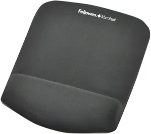 Fellowes PlushTouch Foam Mouse Pad Wrist Support with MICROBAN - Graphite (9252201)