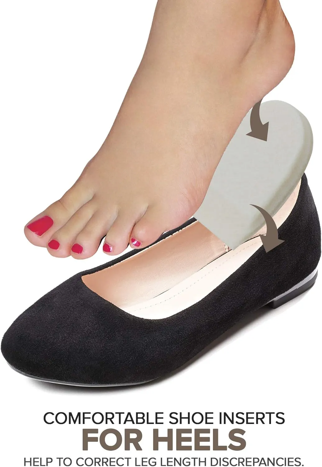 Felt Heel Cushion Pad 1/2" with Adhesive for Pain Relief - 6 Pairs (12 Pieces)