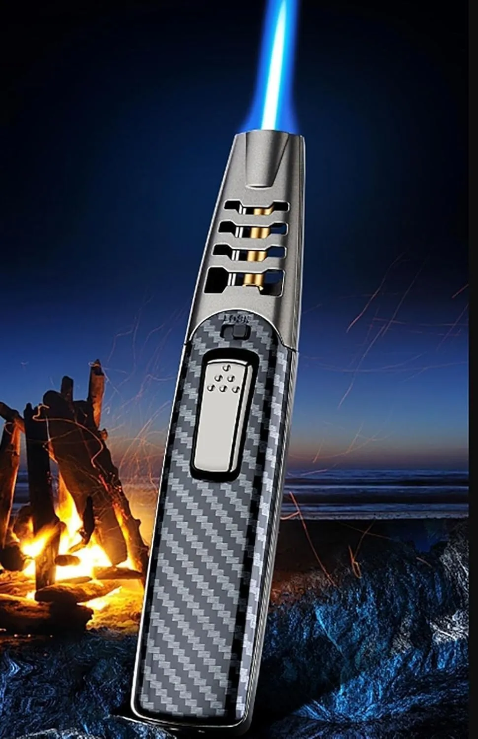 Fire Blaze Lighter Electric，Lighter Electric, Bright Blaze Torch Lighter, Powerful Adjustable Flame Dual-Arc Torch Lighter, Lighters for Outdoor Use(2pack e)