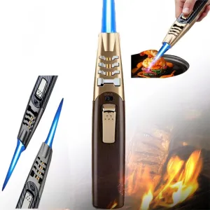 FireBlaze Powerful Adjustable Dual-Arc Torch Lighter, Fire Blaze Small Lightweight Pocket Lighter, Multifunction Outdoor Windproof Lighter, Kitchen Torch Lighter for Creme Brulee，Instant Fire Starter
