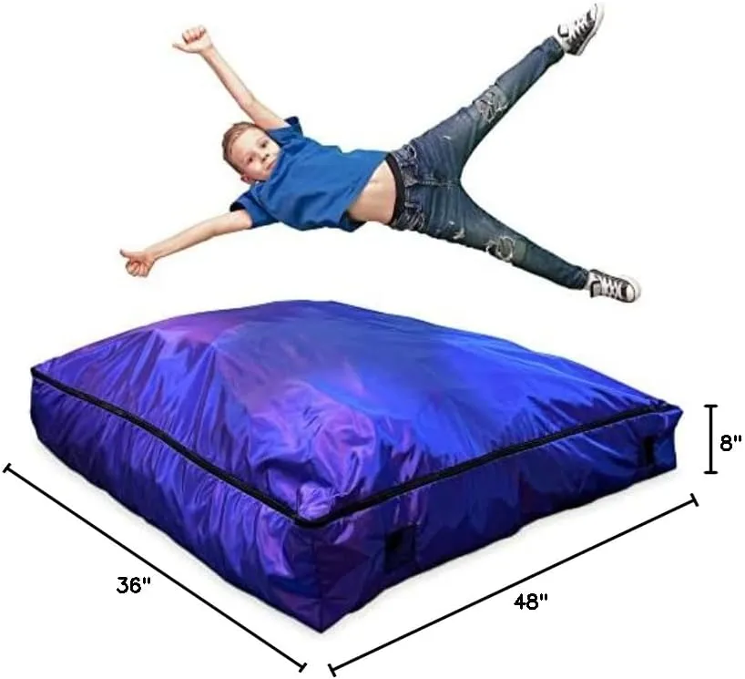 Foamma Crash Pad – (36’’ X 48’’) (3 Ft X 4 Ft) – Sensory Crash Pad with Foam Blocks for Autistic Kids, Soft Fabric & Washable Cover – Ideal for Kids and Adults to Jump, Play, or Relax