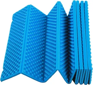 Foldable Sleeping Pad, Eco-Friendly Good Elasticity, 2cm Thick Egg Crate Shaped Foam Pad with Black Bottom for Outdoor Picnics