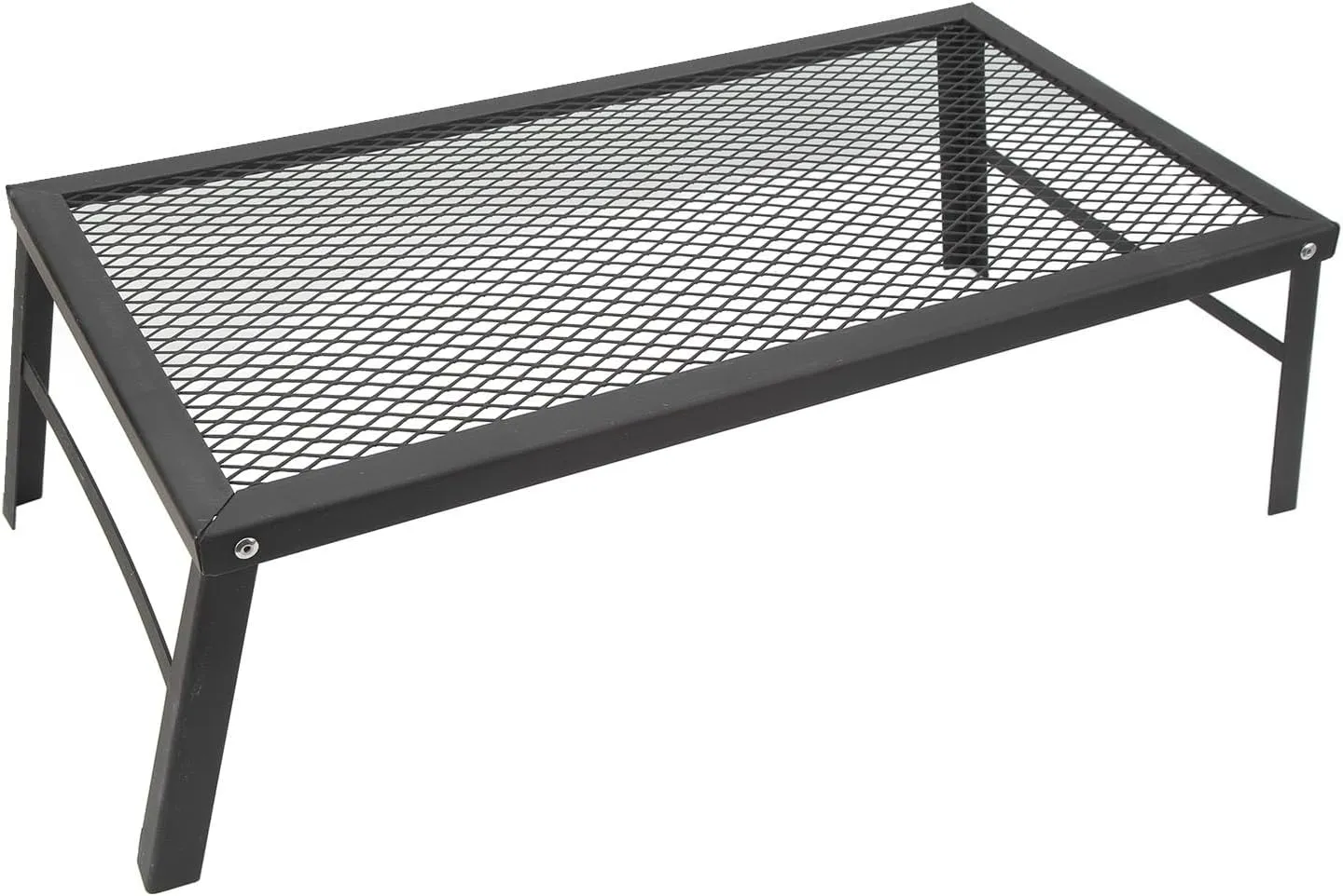Folding CampfireGrill, Portable Heavy Duty Iron Folding CampfireGrill, Fire Camp Grill Rack, Suitable for Camping, Grilling, Hiking and Outdoor Cooking
