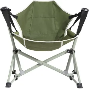 Folding Outdoor Chair Camping Hammock Chair Camp Chair Accessories with Backrest Recliner Garden Chair for Traveling Rocking ergonomic camping chair portable chair for camping expedition(Gree