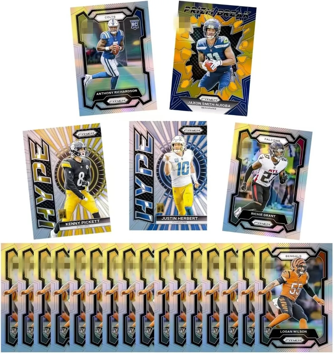 Football Trading Cards,Football Mystery Pack- 50 Cards Inside,Perfect Starter Set for Kids, Adults & Collectors, No Repeat, Not Original