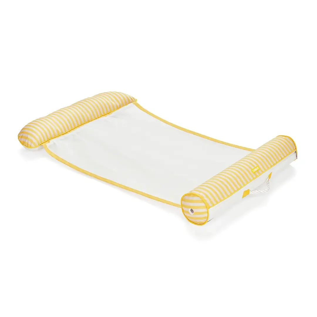 FUNBOY Fabric Pool Hammock - Yellow Stripe