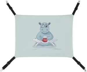 Funny Ballet Hippo Cat Hanging Hammock Soft Breathable Pet Cage Dog Hammock with Adjustable Straps and Metal Hooks, style, 202403255