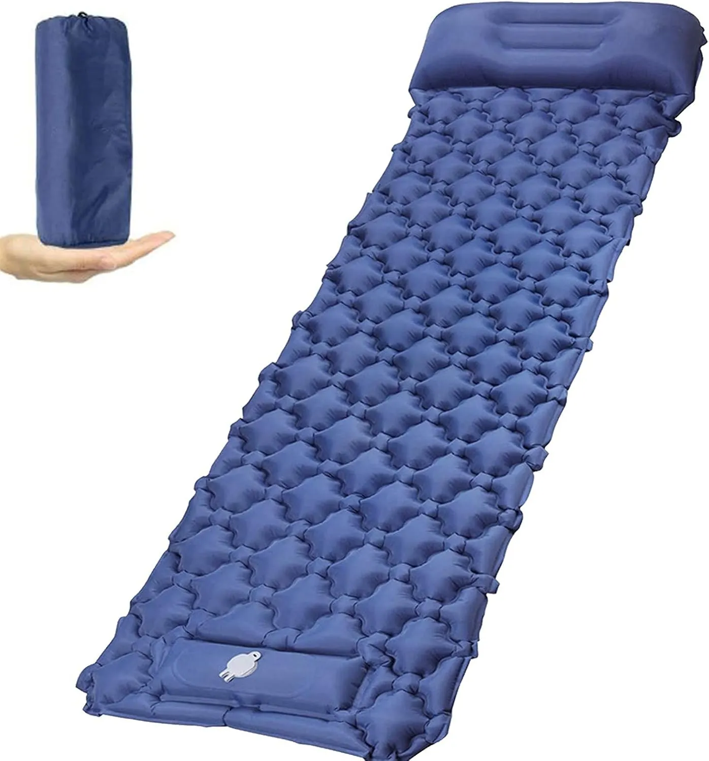 GaRcan Inflatable Sleeping Mattress Inflatable Sleeping Mat Lightweight Folding Camping, Inflatable Sleeping Mat for Outdoor, Self-Inflating Camping Mat with Built-in Inflatable Pillow, F
