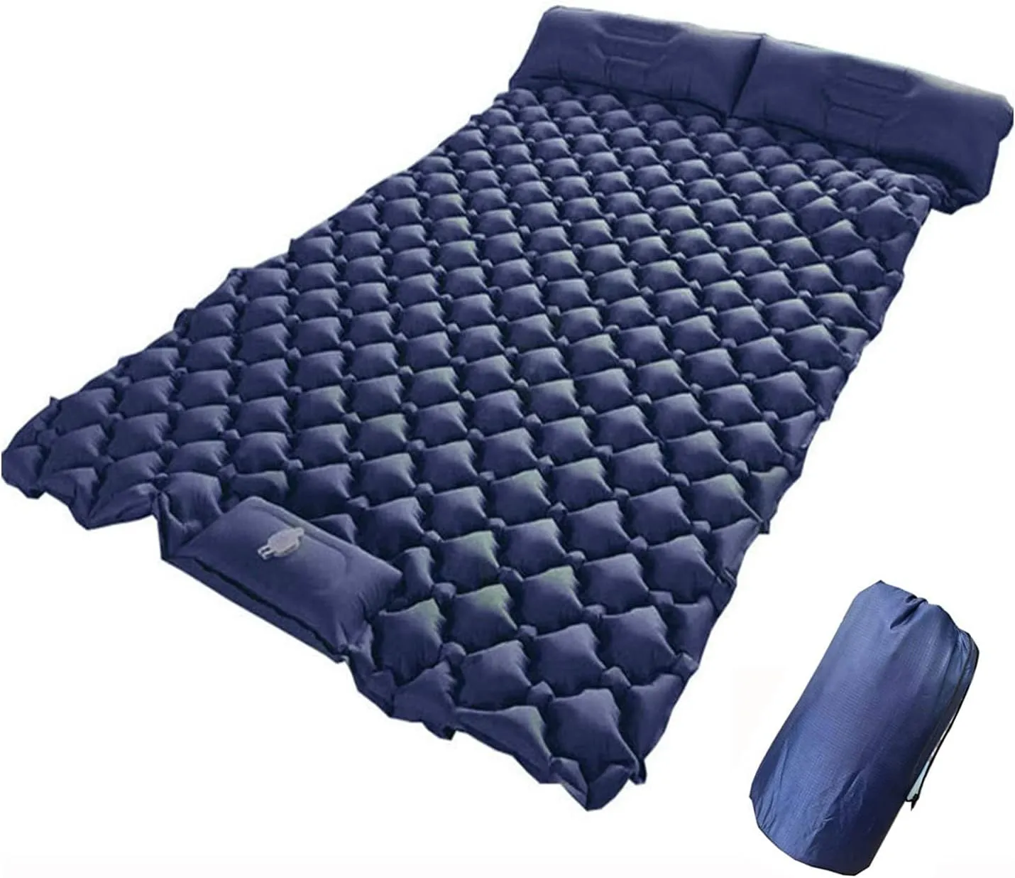 GaRcan Inflatable Sleeping Mattress Outdoor Picnic TPU Double Sleeping Pad, Inflatable Sleeping Mat with Pillow, Waterproof and Moisture-Proof Roll Mats, Ultralight and Small Pack Size, for