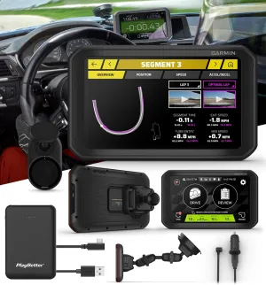 Garmin Catalyst Driving Performance Optimizer - Racing Camera for Car with Real-Time Coaching & GPS Lap Tracker - RideBetter Bundle with Remote Cam, Magnetic Mount & PlayBetter Portable Charger