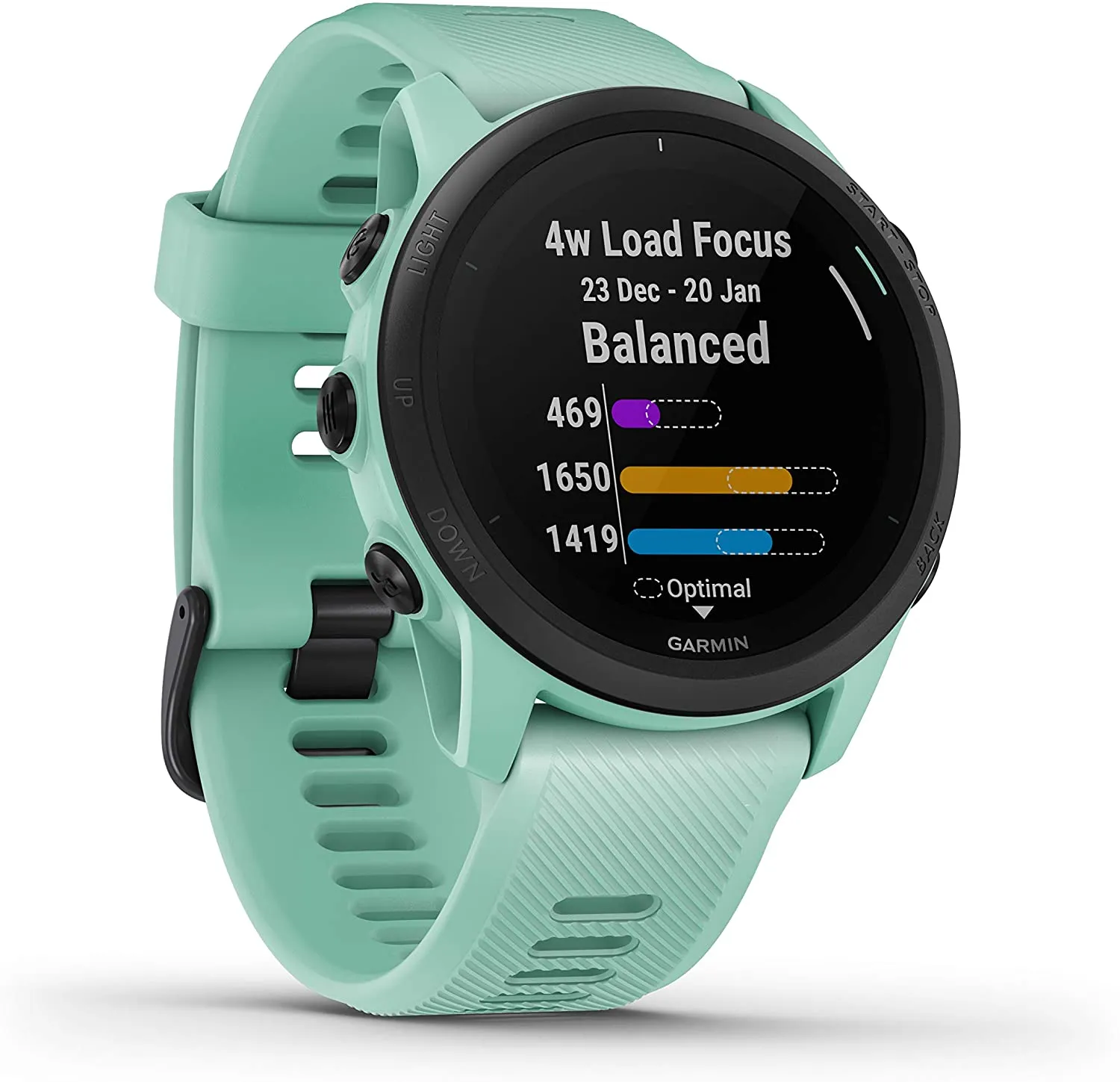 Garmin Forerunner 745 GPS Smartwatch (Neo Tropic) with Power Bank 2200 mAh Bundle