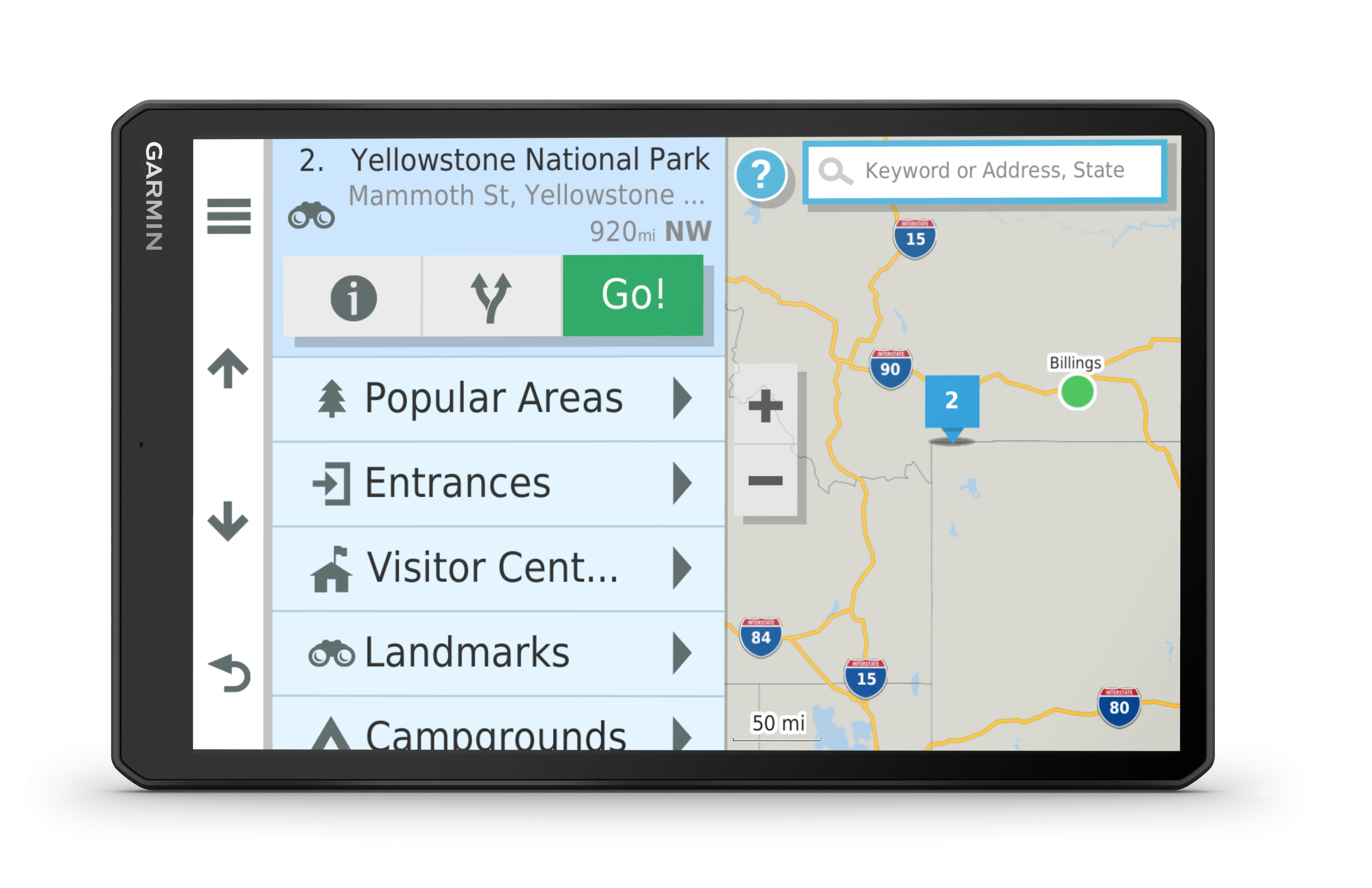 Garmin RV 1090 GPS Portable Navigator for RVs with 10in Touchscreen Display, Preloaded Maps