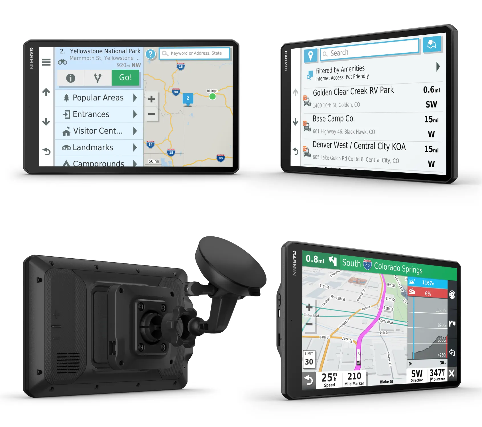 Garmin RV 1090 GPS Portable Navigator for RVs with 10in Touchscreen Display, Preloaded Maps