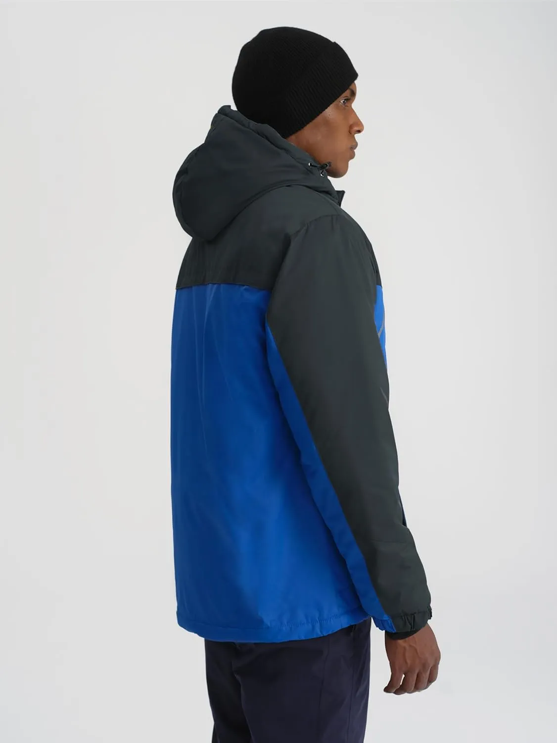 GEMYSE Men's Windproof Ski Jacket Warm Raincoats Snowboarding Hooded Parka With Multi-Pockets