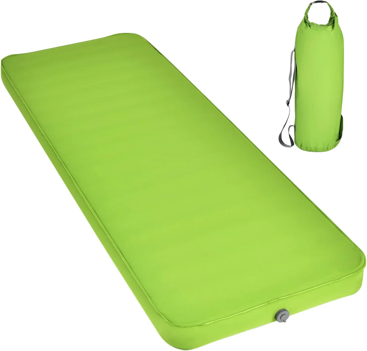 Giantex 4 Inch Self Inflating Camping Mat, Green, Compact, Inflatable, Lightweight