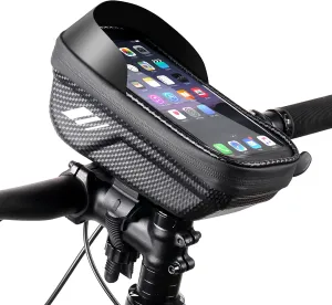 GIGART Bike Bag for Bicycle, Bike Frame Bag Bike Phone Holder Mount, Bike Accessories for Cycling Top Tube Bike Bag for Phones Under 7"