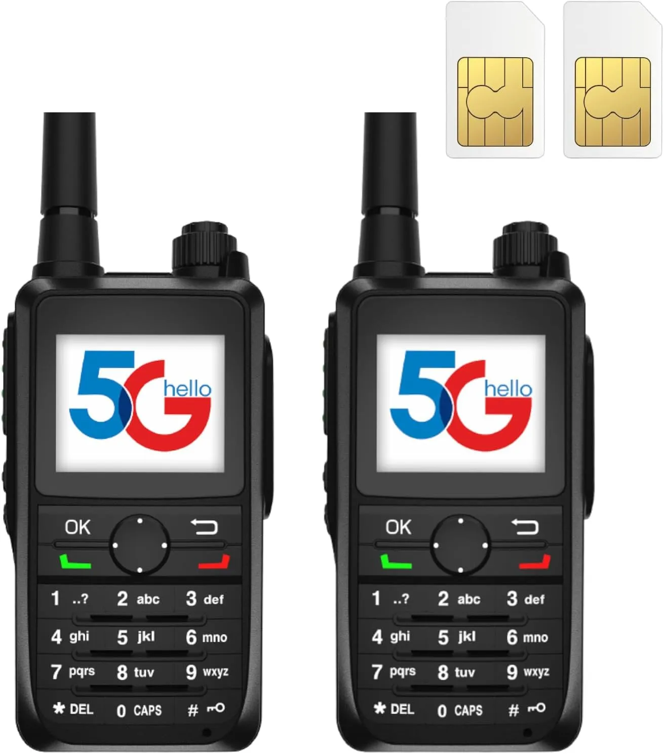 Global Walkie Talkie with Lifetime Use SIM Card 4G POC Two-Way Radio IP67 Waterproof Long Range 3000 Miles Support Bluetooth WiFi 5200mAh Battery Cellular Network Radio with GPS