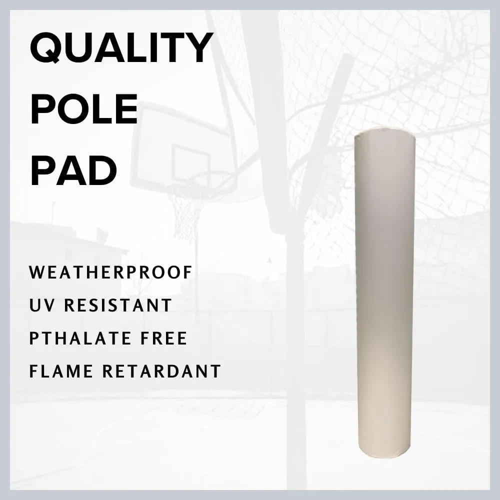 Goal Post Pad, 4 FT Tall, 2” Thick Foam, Hook/Loop Closure, Indoor/Outdoor, Weatherproof, UV-Resistant