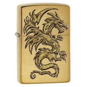 Gold Dragon Tribal Design Zippo Lighter