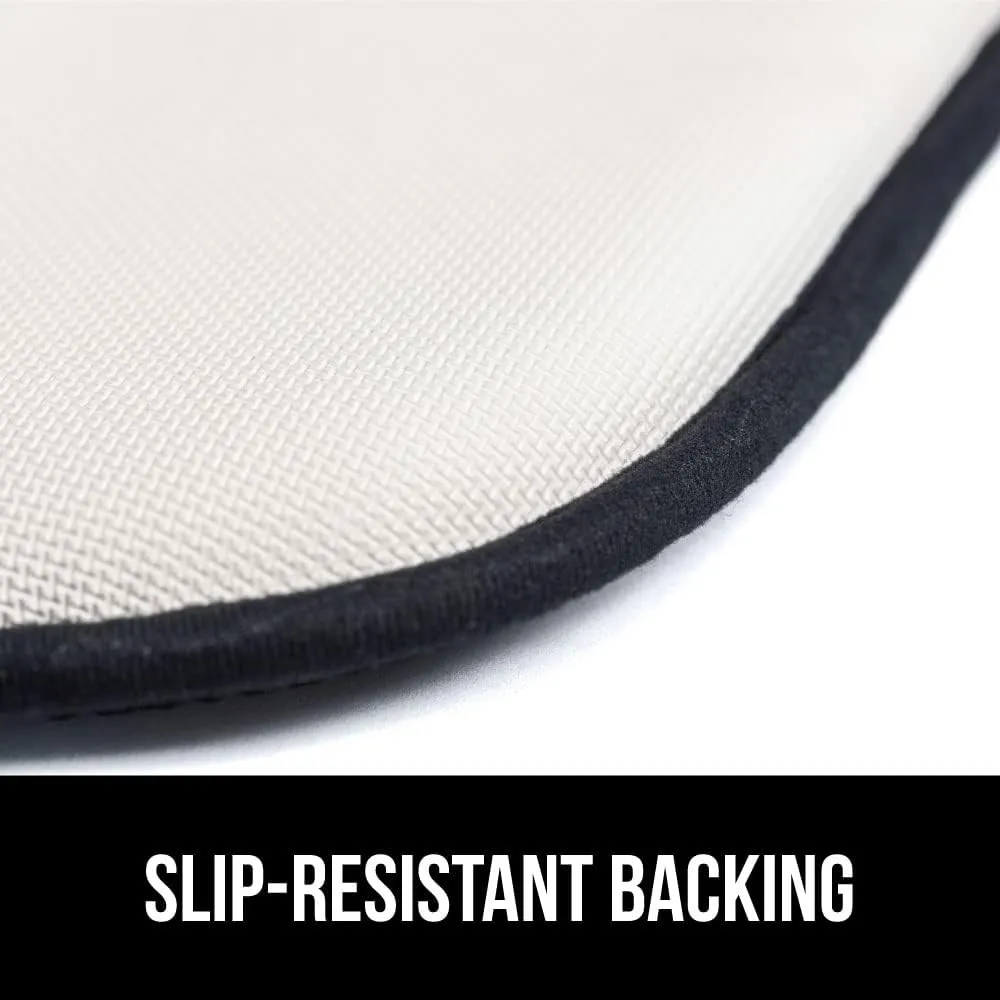 GORILLA GRIP Slip Resistant Chair Cushions, No Ties Required, Memory Foam Pads for Dining Room, Kitchen Table, Office, Rocking Chairs, Plush Seat Cover Cushion Pad, Home Decor, Set of 2 16x16, Black