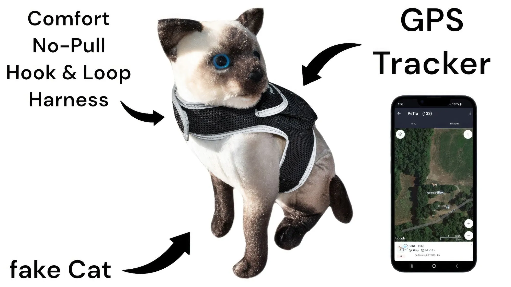 GPS Rechargeable Pet Tracker - Real-time Surveillance System