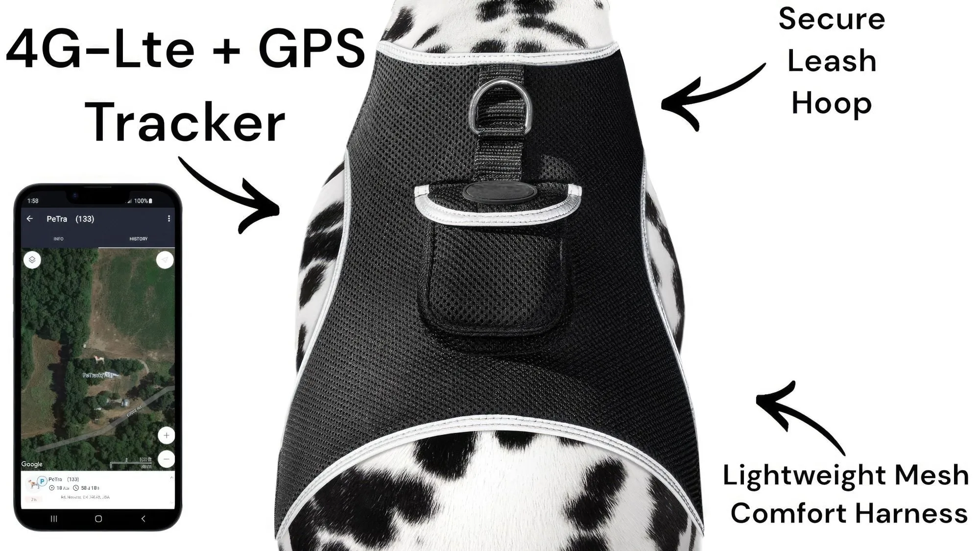 GPS Rechargeable Pet Tracker - Real-time Surveillance System