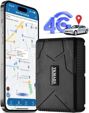 GPS Tracker for Vehicles TK915 4G Car Tracker Device Hidden Unlimited Distance Real-Time Tracking Audio Monitoring - Locator Waterproof Anti-Theft Magnet Tracking Device for Motorcycle Boat