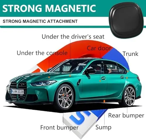 GPS Tracker for Vehicles,Mini Portable Magnetic Car GPS Tracker,Full Global Coverage Location GPS Tracker for Kids,Dogs,No Subscription Required/No Monthly Fee/No SIM Card Required