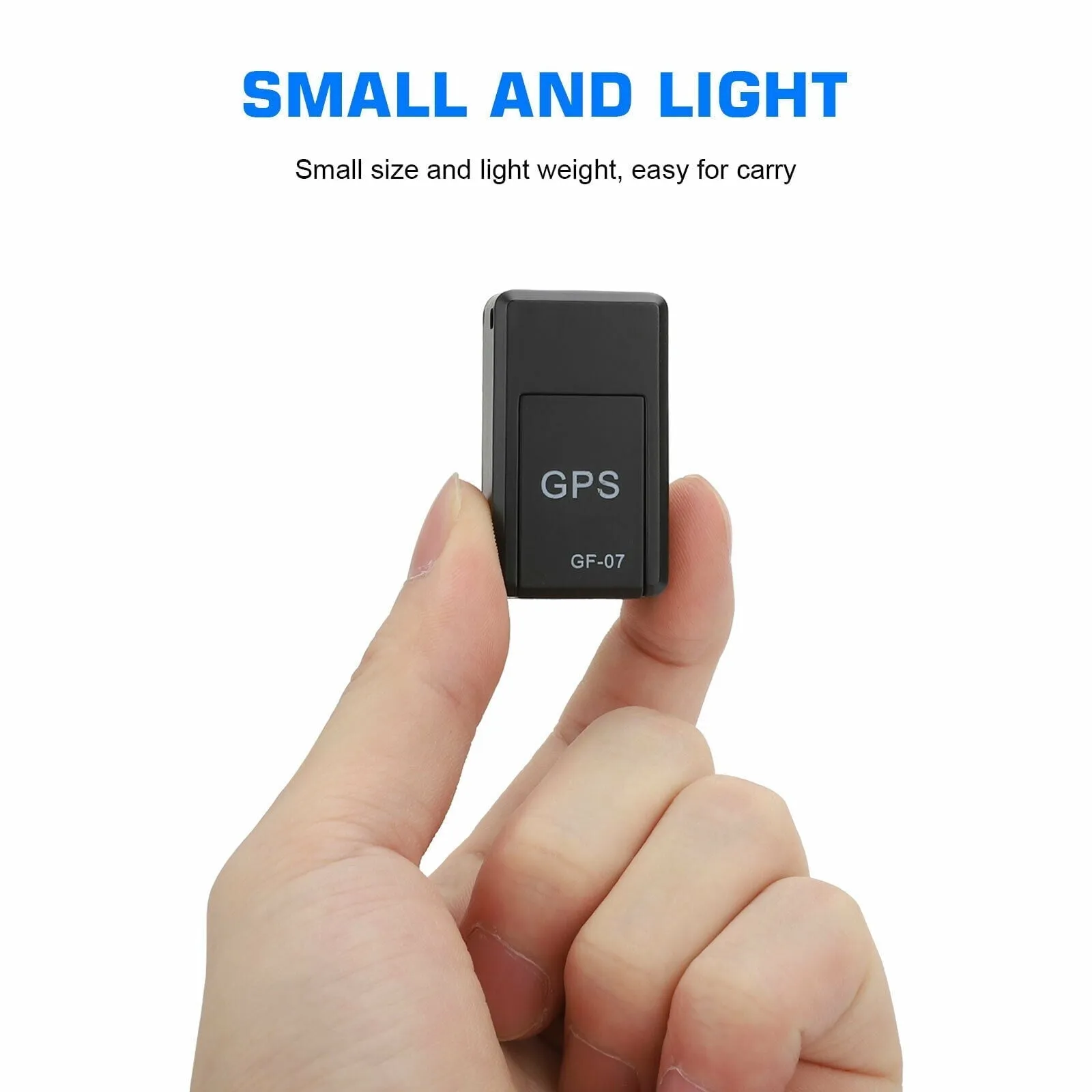 GPS Tracker with No Monthly Fee, Wireless Mini Portable Magnetic Tracker Hidden for Vehicle Anti-Theft / Teen Driving