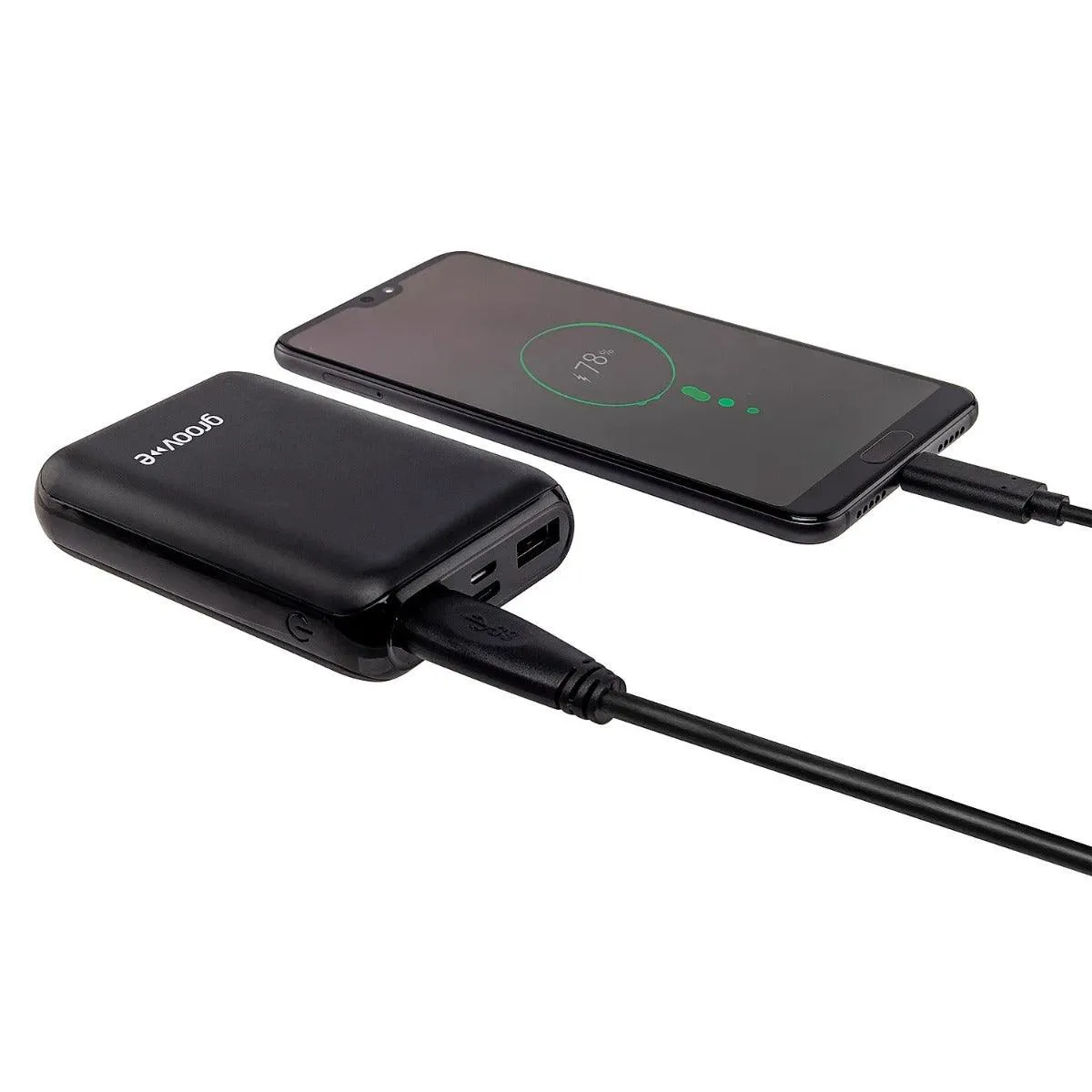 Groove-e 10,000mAh Portable USB Power Bank & Mobile Charger