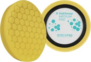 Gtechniq Hotswap Medium Pad - 6"/150mm Foam Cutting Pad - Curable Reticulated Medium Cut Foam - Vibration Minimizing Cutting Pad