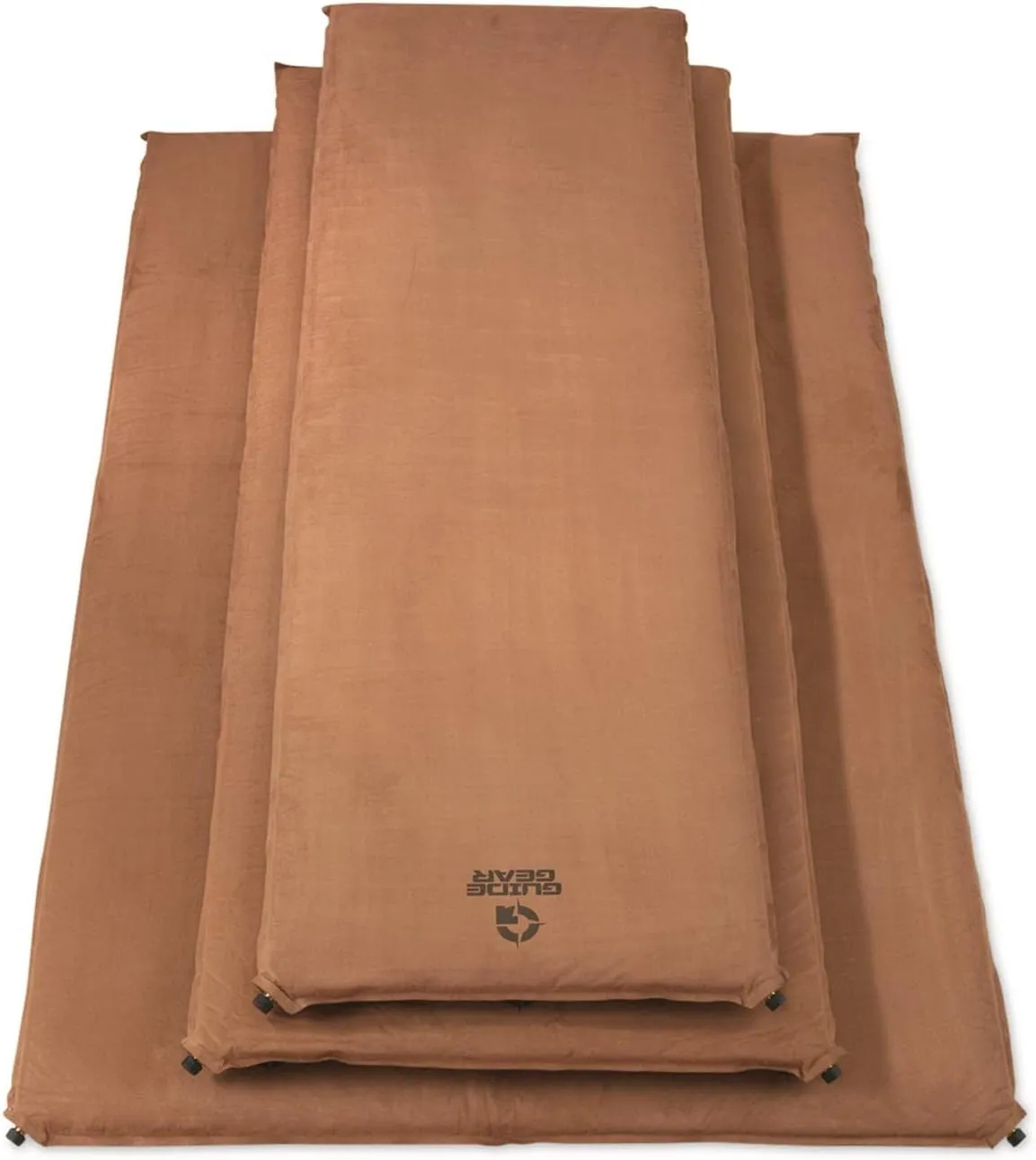 Guide Gear Self Inflating Double Sleeping Pad 2 Person, 3-inch Foam Padding, Portable, Camping, Backpacking, Hunting, Tent Accessories