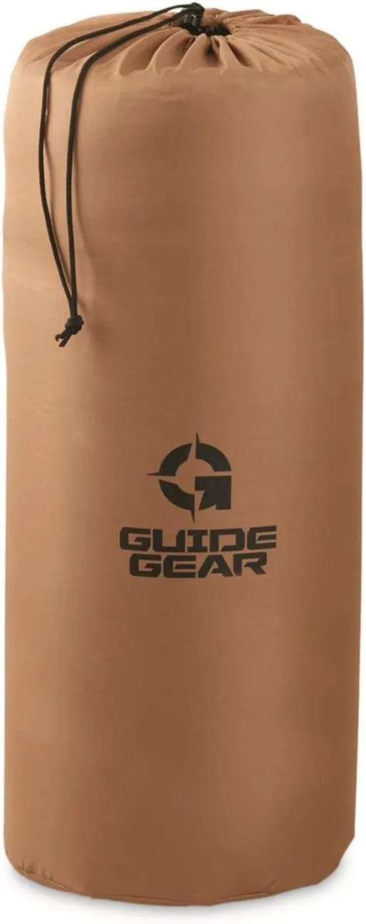 Guide Gear Self Inflating Double Sleeping Pad 2 Person, 3-inch Foam Padding, Portable, Camping, Backpacking, Hunting, Tent Accessories