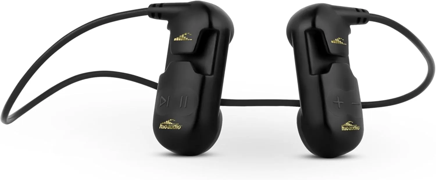 H2O Audio Sonar PRO IPX8 Waterproof Bone Conduction Headphones – Open-Ear MP3 Player with Playlist  App for Bluetooth Streaming & Custom Playlists – 7hrs Battery for Swimming, Sports.